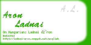 aron ladnai business card